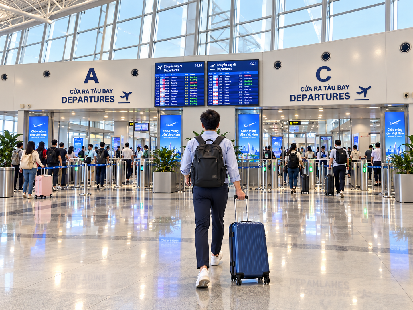 Departures A or C